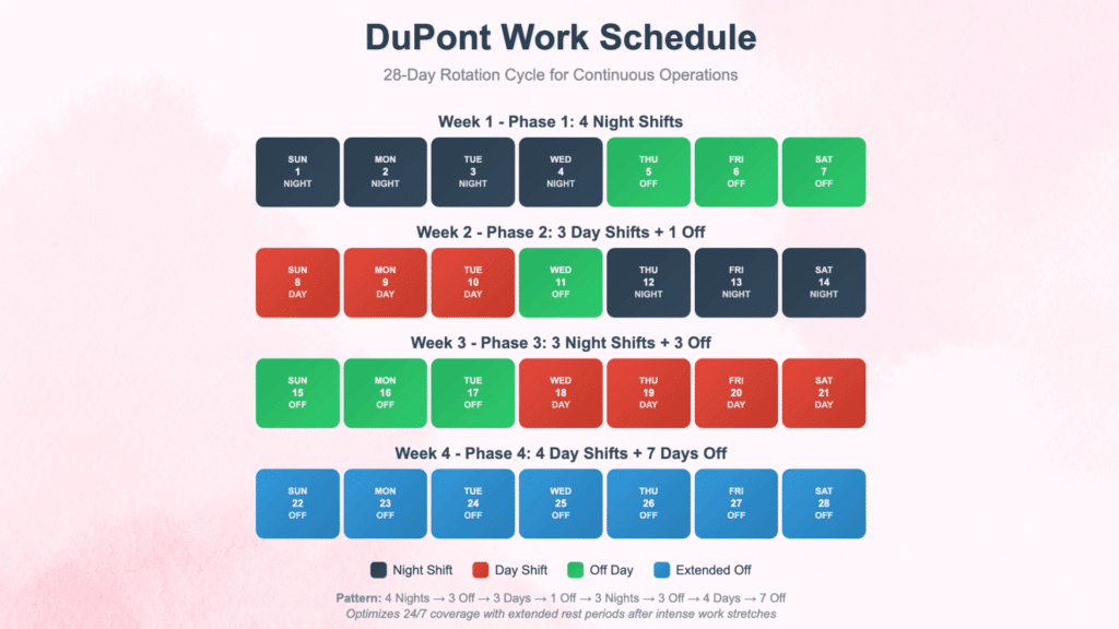 12 hour shift schedule 40 hour week