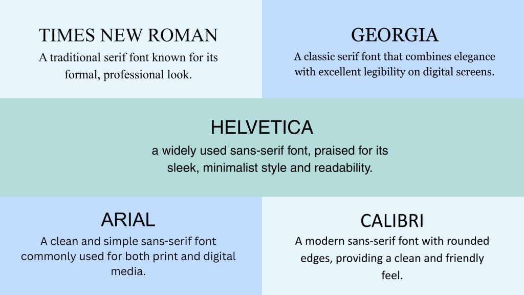 Best Fonts for Resumes