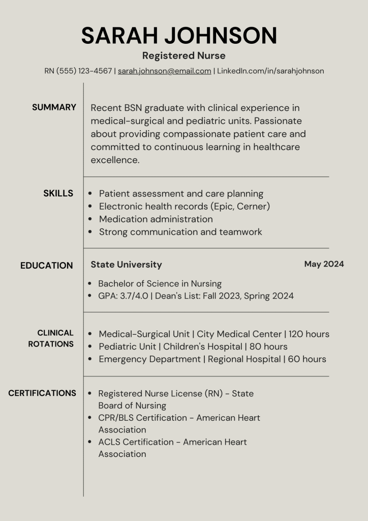 New Graduate Nurse
