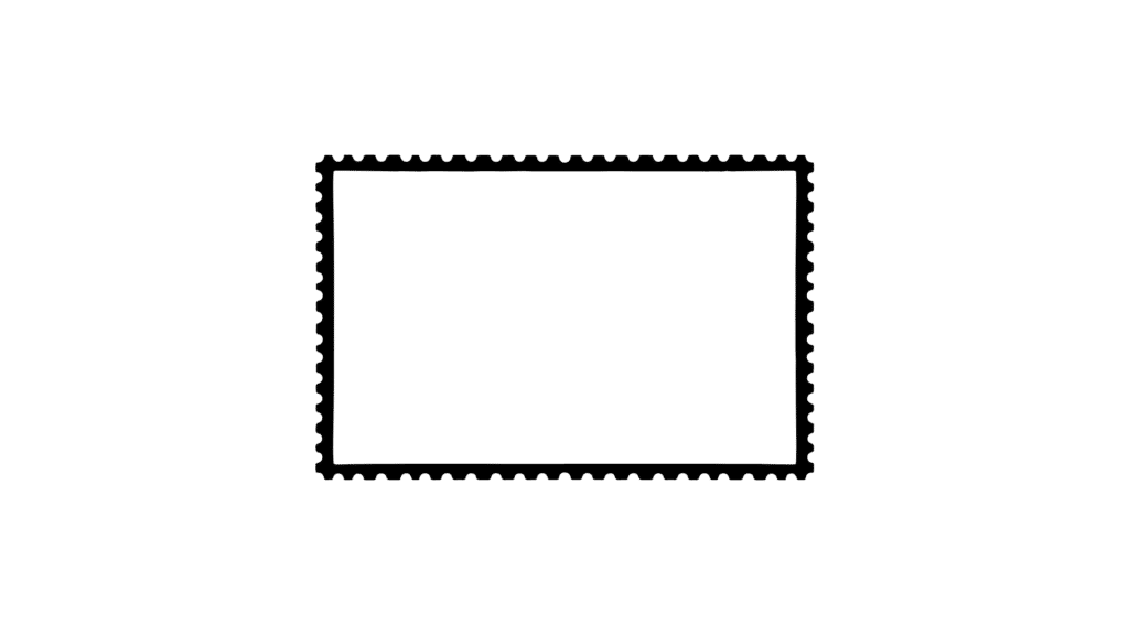 Vintage rectangular business stamps