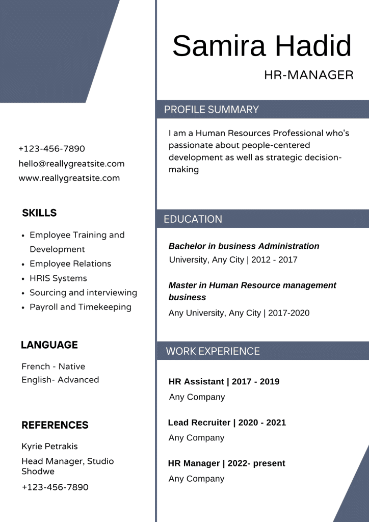 career change resume