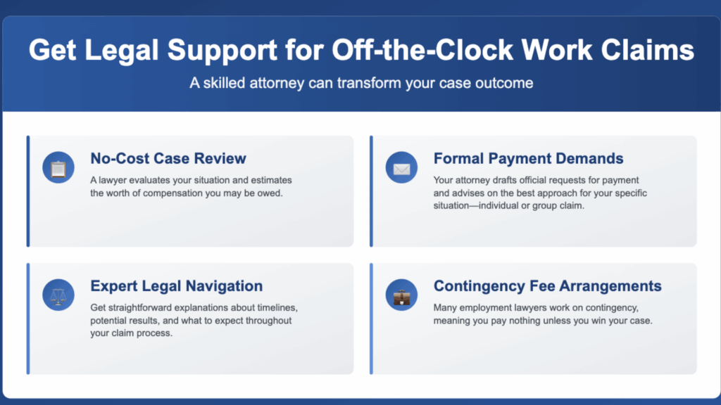 employee keeps working off the clock