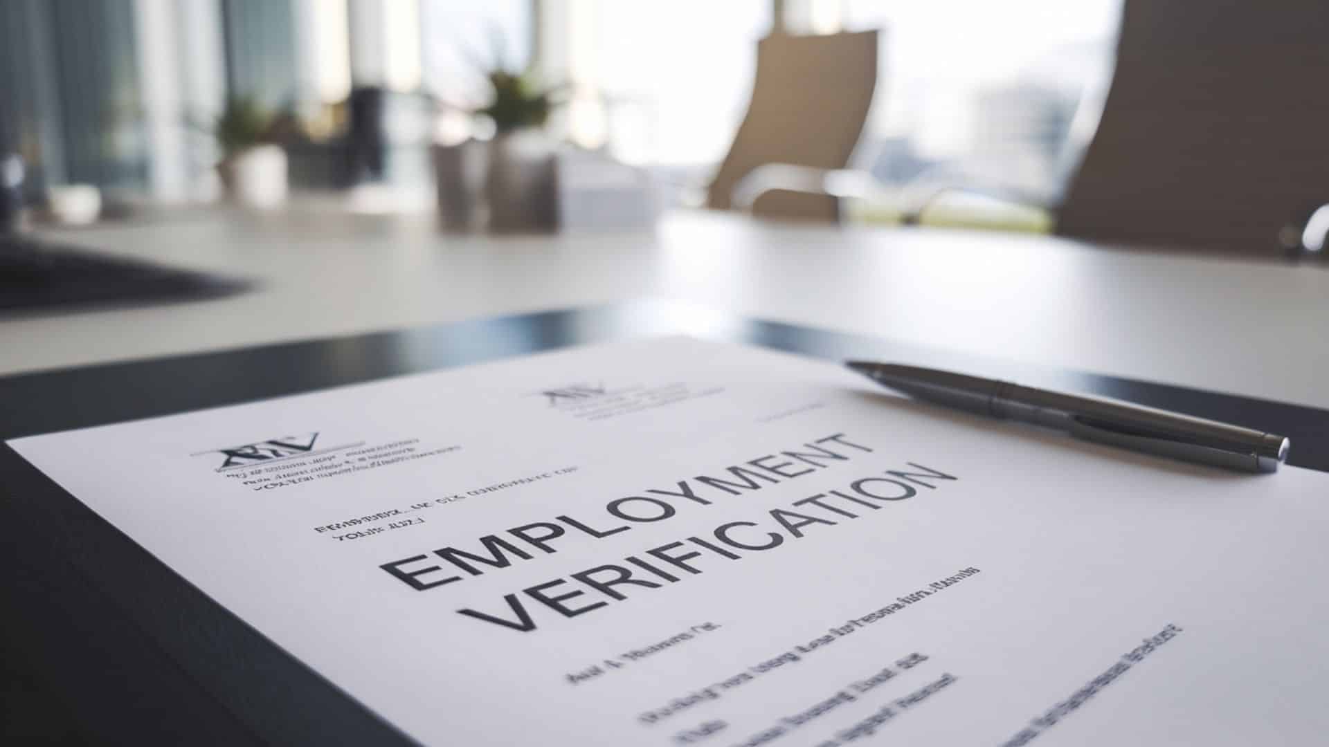 employment verification letter sample