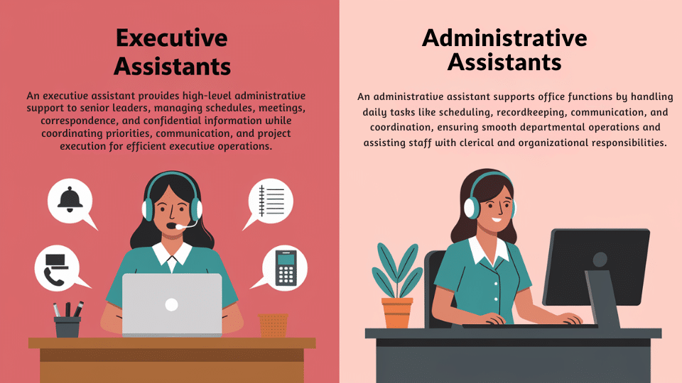 executive assistant vs administrative assistant