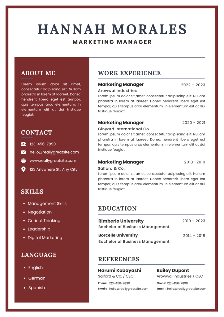 executive resume