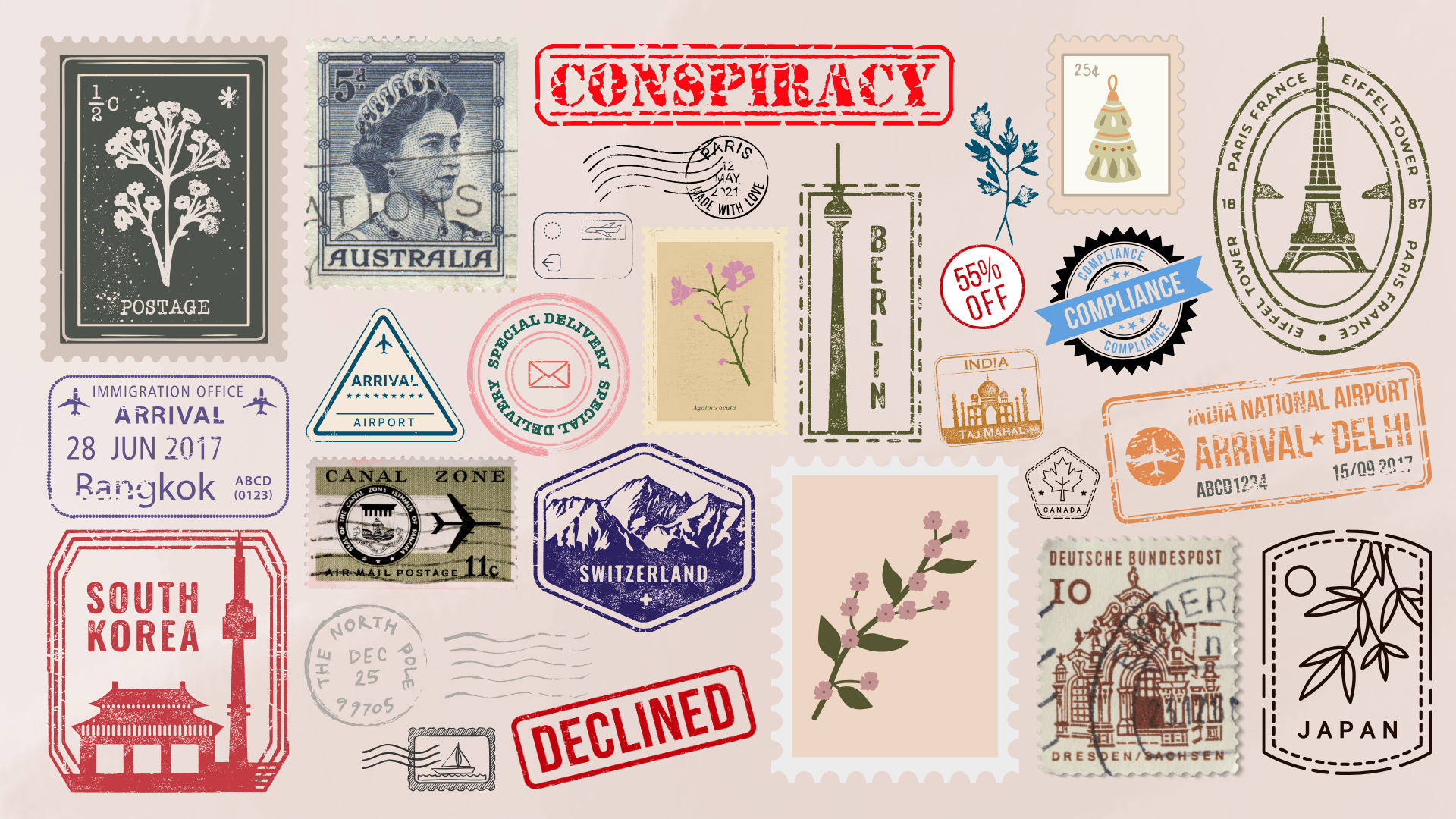 stamp templates