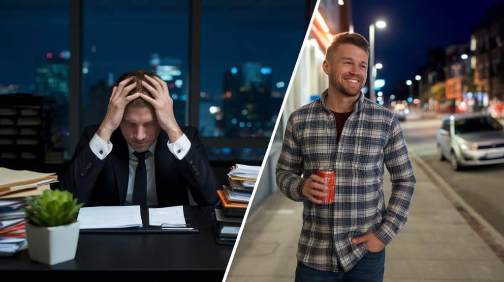 stressed vs relaxed