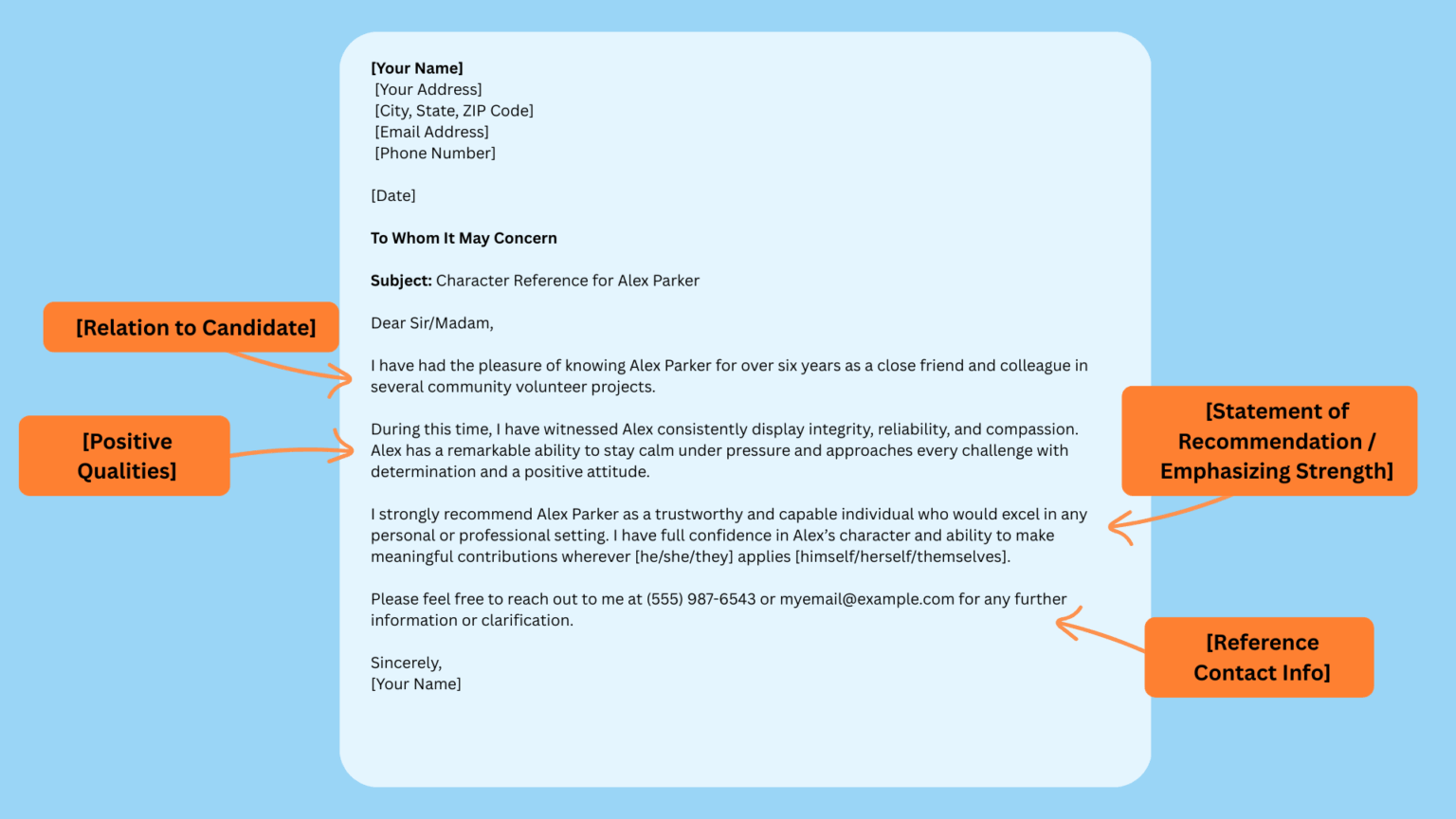 How to Create a Letter of Character Reference? - Hr Simple