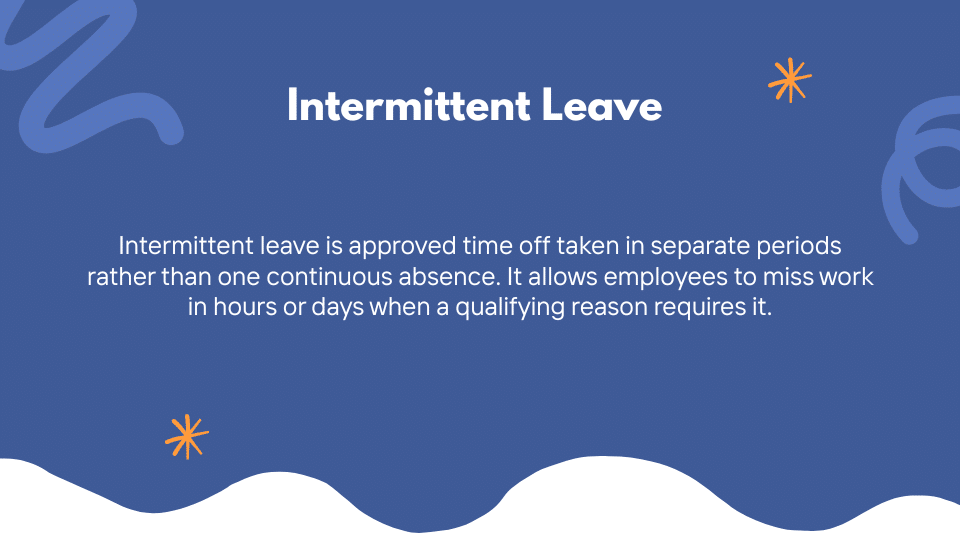 intermittent leave meaning