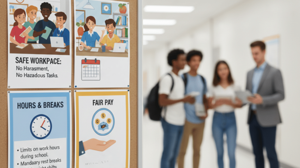 reference image showing minor workers protection