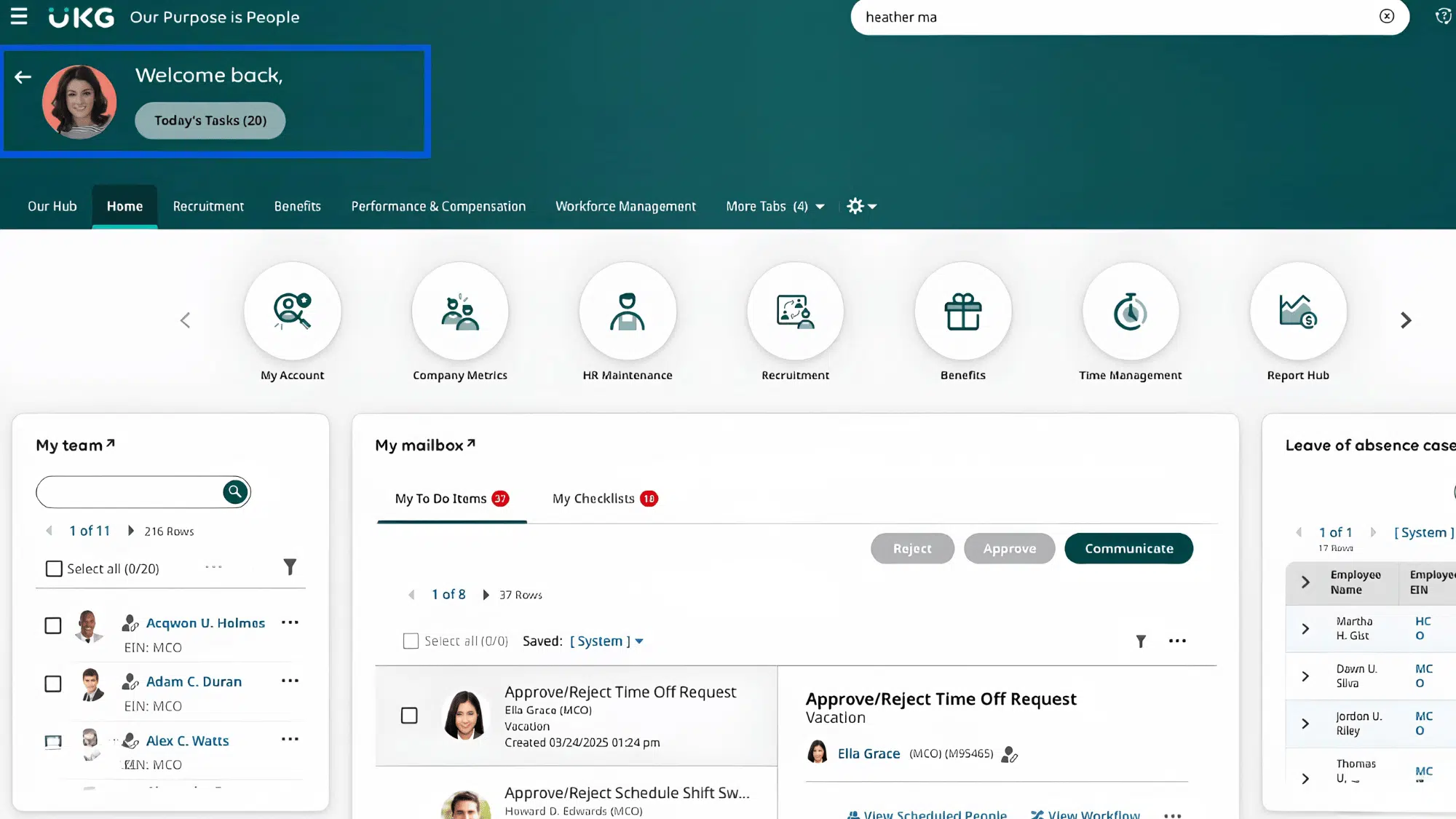 ukg payroll dashboard