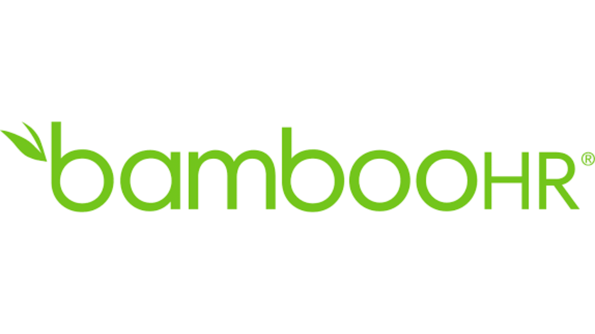 bamboohr logo, in the center, on a white background