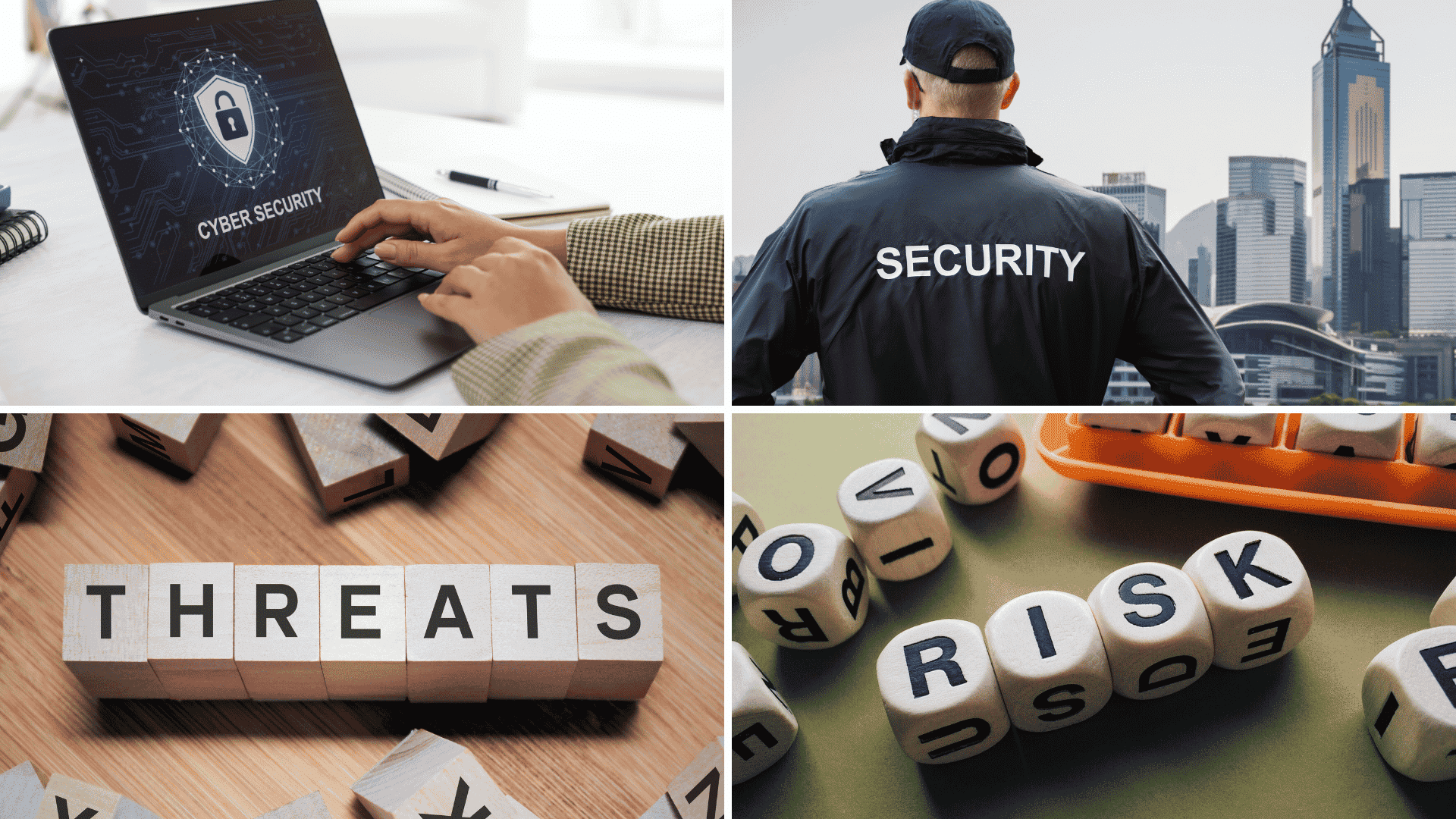 Core areas of corporate security, including physical and cyber security