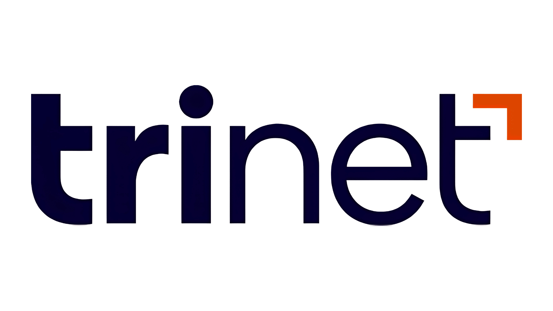 trinet logo, in the center, on a white background