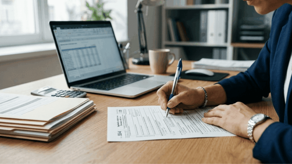 a-person-filling-form