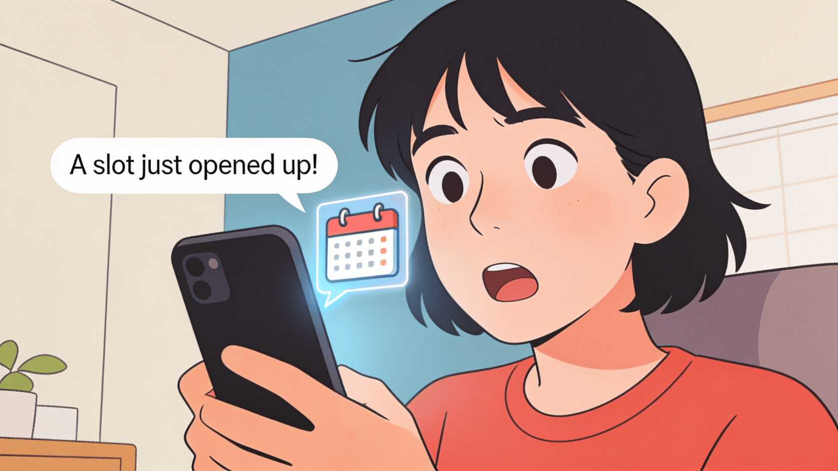 Illustration of a person reacting to a doctor's appointment, good excuses to miss work