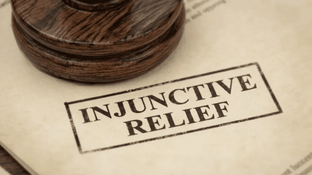 wooden-judge-s-gavel-on-legal-paper-stamped-injunctive-relief