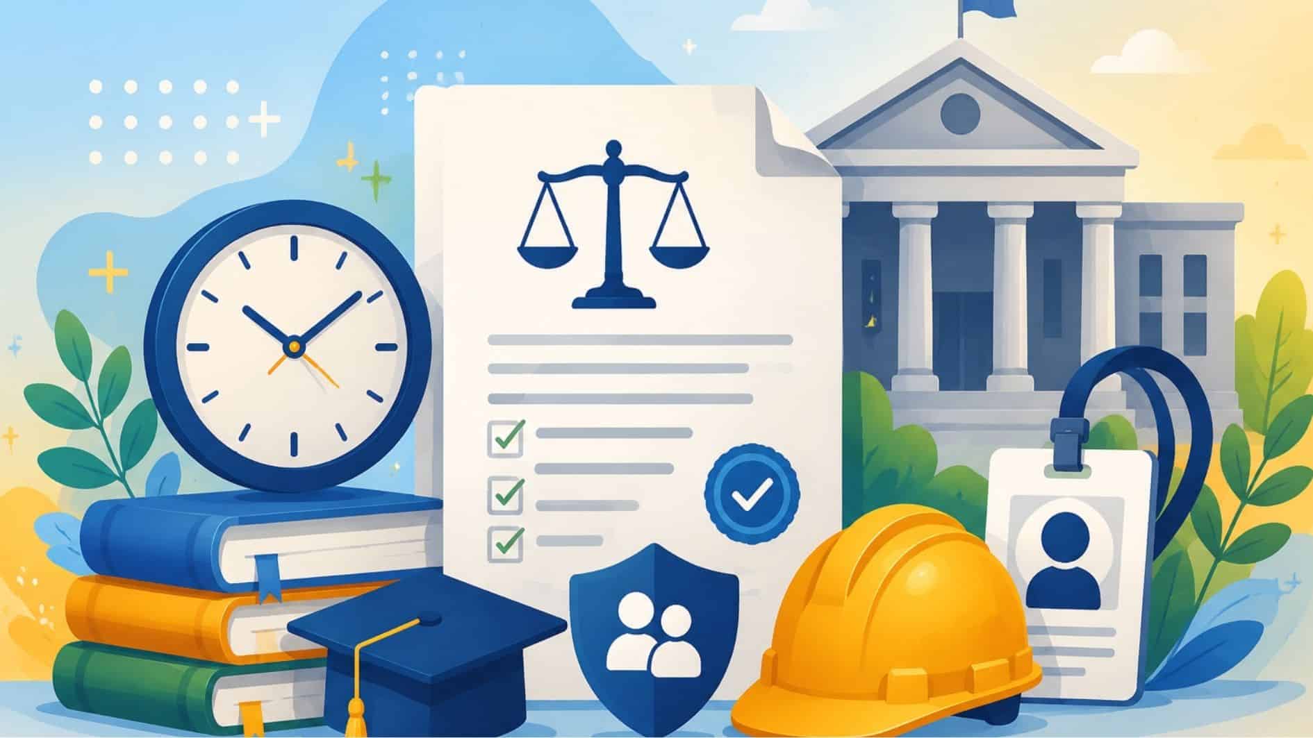 illustration of workplace law concepts